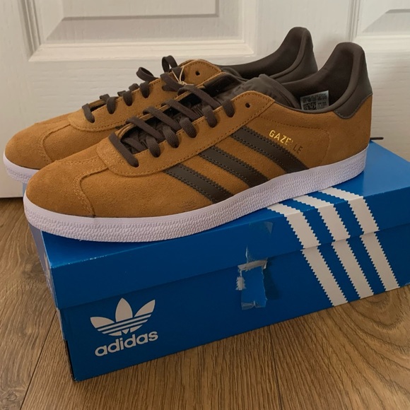 Adidas Gazelle H06395 Originals Brown Trainers - Picture 2 of 4